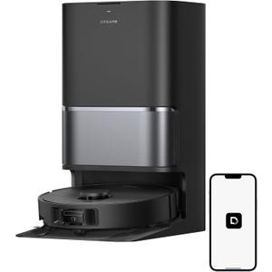 DREAME L40 Ultra Gen 2 Robot Vacuum and Mop with 25,000Pa Suction, Extendable Side Brush and Mop, All-in-One Self-Emptying & Cleaning Dock, Voice & App Control, Black