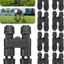 HIBOITEC Low Voltage Wire Connectors, 8 Pack Waterproof Landscape Lighting Connectors 12-18 Gauge Wire Connectors for Outdoor Garden Path Yard Lights