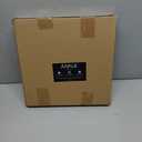 Juvale 12" Round Decorative Serving Tray Coffee Table Ottoman Tray, Black Marble