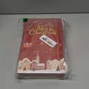 Artscope Christmas Throw Pillow Covers 18x18 Inch Set of 4, Let It Snow Snowflakes Truck Winter Christmas Decoration Pillow Cases for Home Sofa Couch Decor-Red