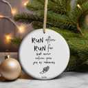 2025 Cross Country Keepsake  'Run Often Run Far' Inspirational Gift for Runners  Christmas Decor for Athletes (C20)