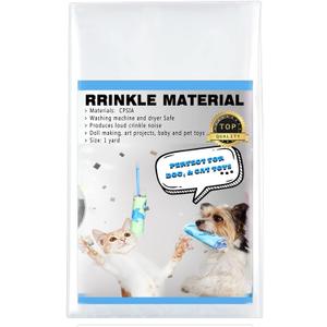 1 Yard Crinkle Paper for Baby Toys Noise Making Plastic Film for Dog Toys Noise Maker Dog Cat Pet Supplies