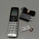 VTech Accessory Handset for DS6151 Series with 2-Line Cordless Phone, Suitable for Small Business or Home, Answering System, Expandable up to 12 Handsets, Intercom, Conference | DS6101 (Black/Silver)