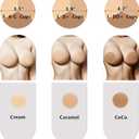 Nipple Cover Silicone Self Adhesive Bra Breathable Sticky Bras Water-Proof Reusable Backless Invisible Bra (M)