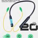 MIPEACE Bluetooth Earplug Headphones, Neckband Wireless Earbuds earplugs-29db Noise Reduction isolating in-Ear earplug Earphones and Controls,IPX5 sweatproof,19+Hour Battery(Yellow & Green)