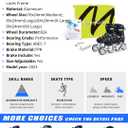 Inline Skates for Adults Men Women, Adjustable Aggressive Durable Roller Blades with Giant Wheels, High Performance Skates for Male Female Black Size 10 11 12