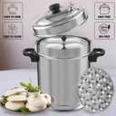 KSJONE 8 Liter Large Stainless Steel Idli Cooker with Whistle Indicator, Food Grade 8 Idli Plates For Cooker, Electric Pot, Insta Pot - 8 Idli Plates & 1 Mini Idly Plates, Makes 32 Idlis