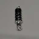 145mm/750LB Rear Shock Absorber, Silver with Black, Aluminum & Spring, Compatible with ATV, Motorcycle