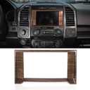 Voodonala Wood Grain Interior Dashboard Navigation GPS Cover Decorative Trim for Ford F150 2015 2016 2017 2018 2019 2020