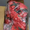 Daifunli 2 Pcs Red Artificial Rose Vine Hanging Faux Flowers Garland for Wedding Anniversary Birthday Party Background Arch Garden Home Wall Room Decor