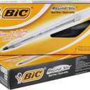 BIC Round Stic Xtra Precision Ball Pen, Fine Point (0.8 mm), Black, 24-Count