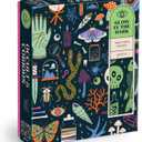 Galison Occult and Curious  1000 Piece Glow in The Dark Jigsaw Puzzle Featuring an Eerie Collection of Creepy and Spooky Objects