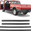 Front Rear Door Lower Rubber Weatherstrip Seal Trim Compatible with Ford Vehicle F250 F350 F450 F550 Super Duty 1999-2016, Excursion 2000-2005 Replace# F81Z-2520758-AA 1C3Z-26253A24-A (4PCS)