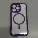 Miracase Magnetic for iPhone 16 Pro Case Full-Body Phone with Built-in Glass Screen Protector, [Compatible with MagSafe] Military Drop Proof 16 Pro Cover Bumper 6.3 inch, Purple