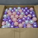 GOGOSO Balls for Ball Pit - Plastic Ball for Toddlers 1-3, Baby Kids Ball Pool Decoration 50 100 200 300 500 1000 (A Purple+Pink+White+Clear, 200 Balls)