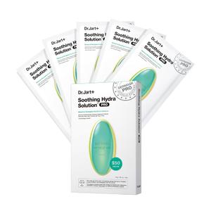 Dr.Jart+ Dermask Soothing Hydra Solution Korean Face Mask for Visibly Irritated Skin | Sheet Mask | Korean Skin Care, 3 Pack