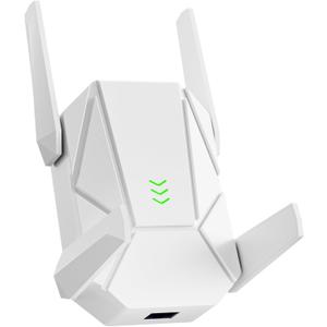 WiFi Extender, 2026 15X Fastest WiFi Booster AX1800 Dual Band (5.8/2.4GHz) 17,999 sq.ft Long Range and 135+ Devices, WiFi 6 Extender Signal Booster for Home with Ethernet Port (White)