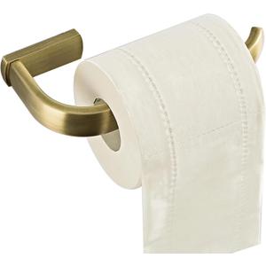 Flybath Toilet Paper Holder Antique Brass Toilet Roll Tissue Dispenser for Bathroom Wall Mounted, Brushed Brass