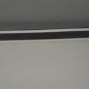 Black ceiling light LED, modern and simple, long strip ceiling surface installation, suitable for living room, bedroom, corridor and kitchen, remote control to switch color and brightness, 31.4 inches