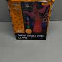 12FT Giant Halloween Inflatables Ghost with 3-Colored Flame Rotation LED Lights, Huge Spooky Halloween Decoration Outdoor Large Halloween Blow Up Yard Decorations Tall Blow-ups for Lawn Party (1PCS)