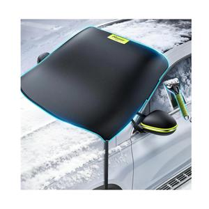 Nmoiss3in1 Windshield Snow Cover for Ice & Snow Frost — 600D Heavy Cover & Ice Scraper Complete Winter Protection with 360° Windproof Design and MultiLayer Winter Car Kit for Cars, Trucks, SUVs