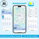 Sainlogic WiFi Smart Weather Station SA1 with 24H/ 7Days Accurate Weather Forecast by Weatherseed AI, Email & App Notification Alert,Data Storage Export(Only 2.4G)