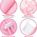 Cat Bathing Bag, Breathable Mesh Cat Shower Bag Anti Scratch Adjustable Cat Grooming Washing Bag for Nail Trimming Soft Polyester Large