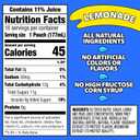 Capri Sun Flavored with Other Natural Flavor Juice Drink Blend, 10 Pouches, for School Lunches and On-the-Go Hydration, Lemonade, All Natural Ingredients, 6 fl oz