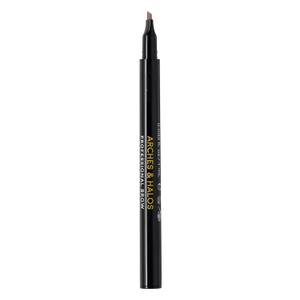 Arches & Halos Microblading Brow Shaping Pen - Fuller, More Defined Brow - Long-lasting, Smudge Resistant, Rich Color - Vegan and Cruelty-Free Makeup - Dark Brown - 0.026 oz