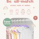 HOUSE DAY 11 Inch Velvet Baby Hangers 50 Pack Lt-Purple, Premium Kids Hangers for Children, Infant & Toddler Clothes, Durable Non Slip Small Baby Felt Hanger for Closet, Ideal for Everyday Use