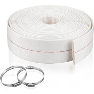 Sosation 3'' x 100 ft Pool Backwash Hose, Heavy Duty Reinforced PVC Lay Flat Discharge Hose, Sump Pump Discharge Pipe for Swimming Pools Outdoor Lawn Garden Irrigation Car Cleaning Pool Water Transfer