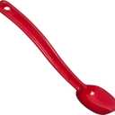 Carlisle FoodService Products Plastic Solid Spoon, 9 Inches, Red, 0.5 oz (Pack of 12)
