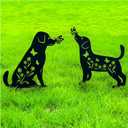 Dog Metal Decorative Garden Stakes Labrador Dog Gifts for Women/Men Animal Silhouette Statues for Yard Art, Outside, Patio, Outdoor Decor, Garden Decorations, Lawn Ornaments