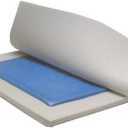 Medline Pressure Redistribution Cushion Seat with Gel Foam for Wheelchairs, 16" x 16" x 2", Comfort Support & Pressure Relief