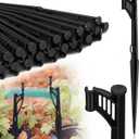 GlikCeil 25 Pcs 12.8" Irrigation Drip Support Stakes 1/4 Inch Tubing Hose Holder Adjustable Riser Drip Lines Ground Stakes for Micro Sprinkler Gardens Irrigation Supplies