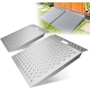 WHALEMOTOR Shed Ramp 2PC, Loading Ramp for Riding Mower, 29" L x48 W, 1500 lbs Capacity, Shed Storage Ramps for Sheds, Garages, Barns, ATV, Lawnmower, Golf Cart, Sturdy Anti-Slip Ramps