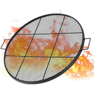 Fire Pit Grill,0.8 Inch Steel Grill Grate,36 Inch Round Replacement Grill Grate for Patio,Camp Fire Cooking Equipment