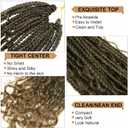 Goddess Box Braids Crochet Hair With Curly Ends 16 Inch Bohomian Box Braids Crochet Braids 8 Packs 3X Crochet Braids Synthetic Braiding Hair Extension for Black Women (16 Inch (Pack of 8), T27)