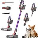 FEPPO Cordless Vacuum Cleaner, Upgraded 70Mins Powerful Vacuum Cleaners for Home with Self-Standing, Touch Screen, Anti-Tangle Stick Vacuum Cordless, Wireless Vacuum for Hardwood Floor/Carpet/Pet Hair