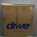 Drive Medical Rollator Walker with Seat - Stable Mobility Support - Height Adjustable - Durable Steel Frame Construction - Smooth 7.5" Wheels - Foldable - 350 Lb Limit - Blue