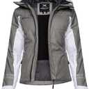 Arctix Womens Insulated Waterproof Taped Ultimate Performance Ski Snowboard Jacket (Small, Gravel)