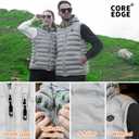 Heated Vest for Men with Detachable Heated Hood, Electric Vest for Men with Battery Pack Included (Medium, Gray)