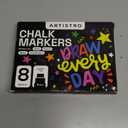 ARTISTRO 5 Liquid Chalk Window Markers for Car Glass Washable - Jumbo Tip 15 mm - Vibrant, Erasable, Non-Toxic Markers for Glass, Signs, Windows, Cars, Chalkboard for Kids & Adults