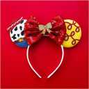 Atvscay Mouse Ears Headband Classic Sequin Ears Headband Girls Costume Hair Accessories For Women