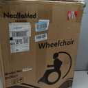 Portable Wheelchair,Lightweight Foldable Transport Chair with Handbrake for Adults and Senoirs