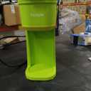 Single Serve One Cup Coffee Maker, for K Cups and Grounds, Mini Coffee Maker with Portable Handle, 6 to 12 Oz Brew Size, for Travel, Camping, Office, RV and Dorm, 120V, Lime Green