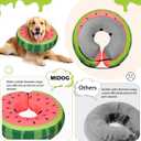 MIDOG Soft Inflatable Dog Cone, Donut E-Collar Alternative for After Surgery, Prevents Licking, Allowing Normal Eating & Vision, Comfortable Recovery Collar for Small Medium Large Dogs & Cats, Red-XL