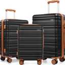 MIUSSE Hard Shell Luggage Sets, 3 Piece Luggage Set, 20/24/28 IN Carry On Luggage with TSA Lock Spinner Wheels, Hard Shell Suitcases Women Men