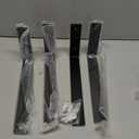 ELSKER&HOME Shelf Brackets 12 Inch, 4 Pack Floating Shelf L Brackets for Shelves Support, Black Metal Heavy Duty Shelf Brackets for DIY Decorative