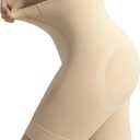 Esa Liang Shapewear for Women Tummy Control, High Waisted Girdles Shapewear Shorts Thigh Slimmer, Body Shaper Under Dress, Small, Nude